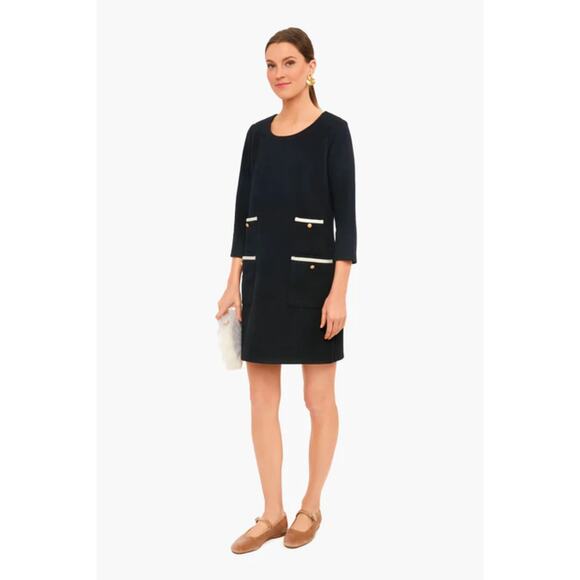 Tuckernuck Francoise Mod Black Mini Dress - Picture 1 of 9